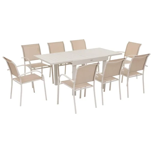 Mesa extensível Piazza Argile 90-180cm