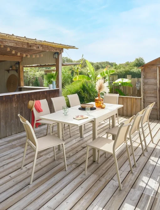 Mesa extensível Piazza Argile 90-180cm
