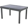 Mesa extensível PIAZZA cinza graphite 135-270cm