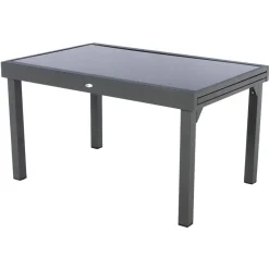 Mesa extensível PIAZZA cinza graphite 135-270cm