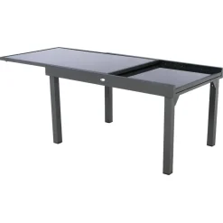 Mesa extensível PIAZZA cinza graphite 135-270cm