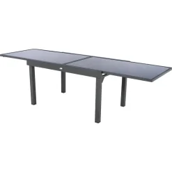 Mesa extensível PIAZZA cinza graphite 135-270cm