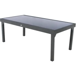 Mesa extensível PIAZZA cinza graphite 200-320cm