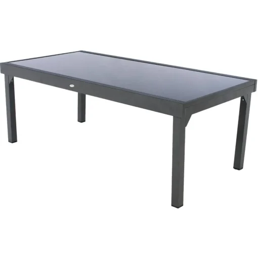 Mesa extensível PIAZZA cinza graphite 200-320cm