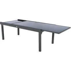 Mesa extensível PIAZZA cinza graphite 200-320cm