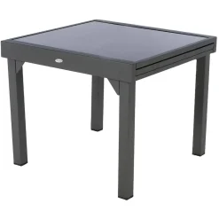 Mesa extensível PIAZZA cinza graphite 90-180cm