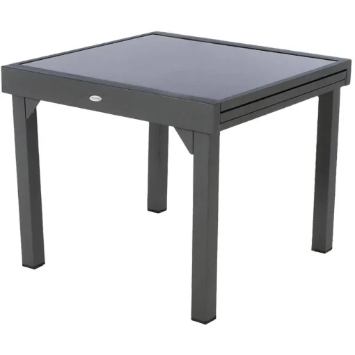 Mesa extensível PIAZZA cinza graphite 90-180cm