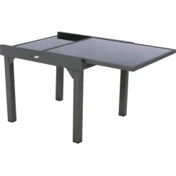 Mesa extensível PIAZZA cinza graphite 90-180cm