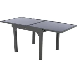 Mesa extensível PIAZZA cinza graphite 90-180cm