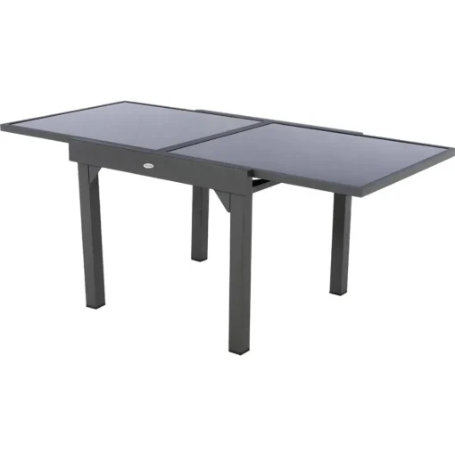 Mesa extensível PIAZZA cinza graphite 90-180cm