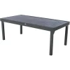 Mesa extensível PIAZZA cinza escuro 200/320cm