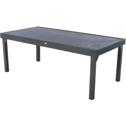Mesa extensível PIAZZA cinza escuro 200/320cm