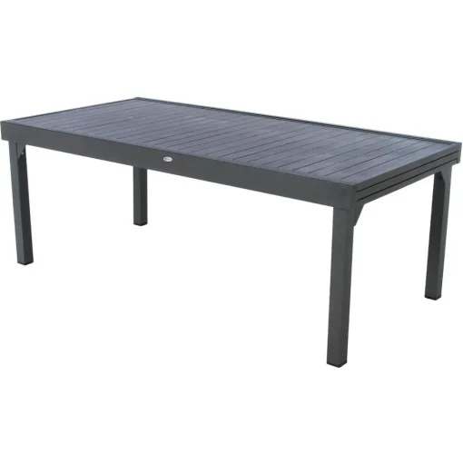 Mesa extensível PIAZZA cinza escuro 200/320cm
