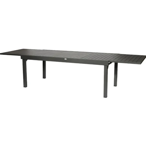 Mesa extensível PIAZZA cinza escuro 200/320cm