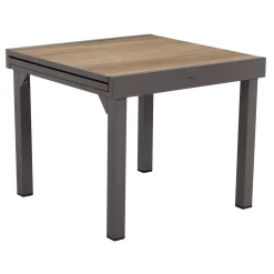 Mesa extensível PIAZZA tonka em alumínio 90-180cm