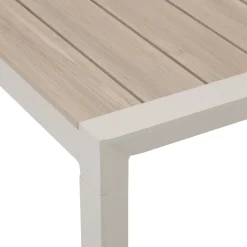 Mesa fixa EVASION bege em alumínio