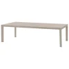 Mesa fixa EVASION bege em alumínio 12 lugares