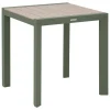Mesa fixa EVASION verde em alumínio 70x75cm