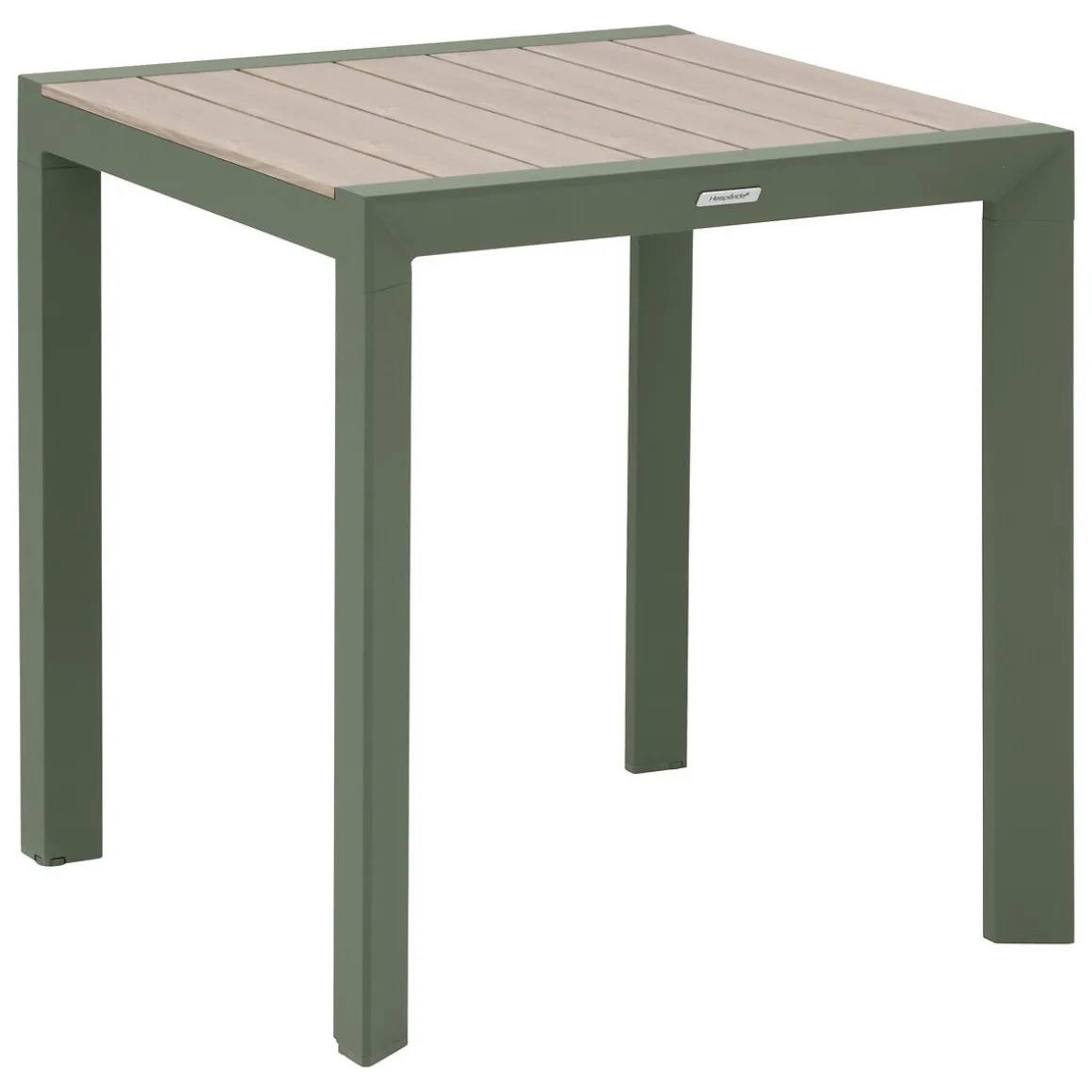 Mesa fixa EVASION verde em alumínio 70x75cm