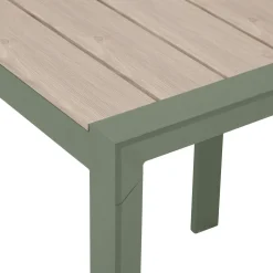 Mesa fixa EVASION verde em alumínio 70x75cm