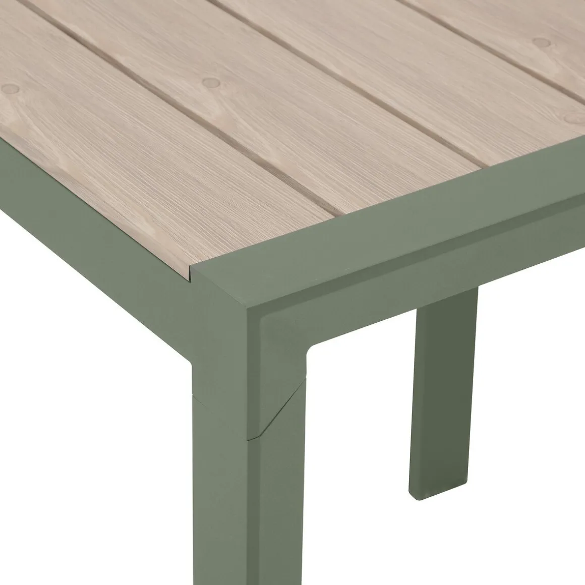 Mesa fixa EVASION verde em alumínio 70x75cm