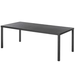 Mesa fixa PIAZZA retangular em alumínio