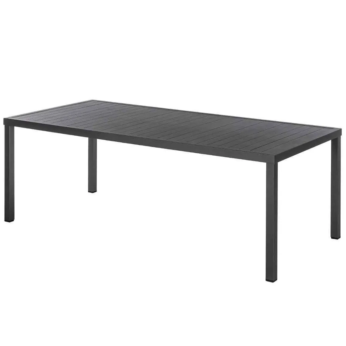 Mesa fixa PIAZZA retangular em alumínio