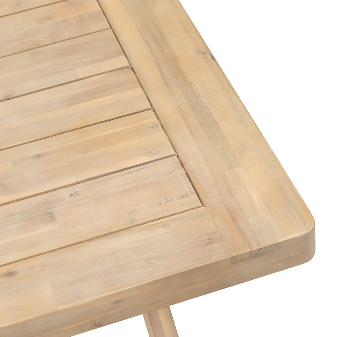 Mesa fixa XENIA em madeira acácia