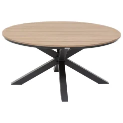Mesa ORIENGO redonda graphite em madeira acácia 111,5cm