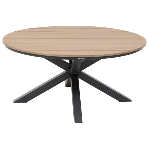 Mesa ORIENGO redonda graphite em madeira acácia 111,5cm