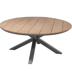 Mesa ORIENGO redonda graphite em madeira acácia 160cm