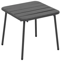 Mesa PHUKET cinza escuro em metal