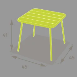 Mesa PHUKET verde em metal