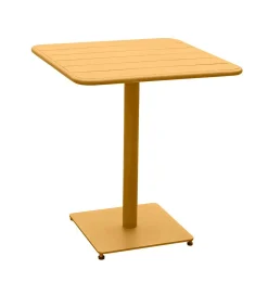 Mesa quadrada PUKHET amarela em metal