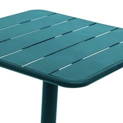 Mesa quadrada PUKHET azul em metal