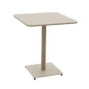 Mesa quadrada PUKHET bege em metal