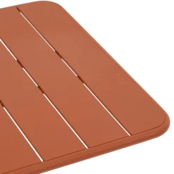 Mesa quadrada PUKHET terracota em metal