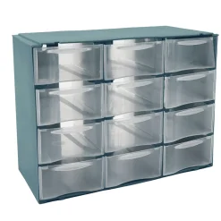 Mini prateleira com 12 gavetas STONEBLUE