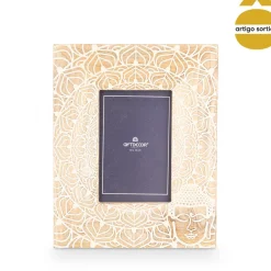 Moldura Buda Em Madeira Mango 10x15cm