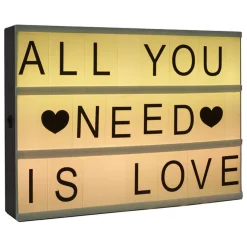 Moldura luminosa colorida com mensagem