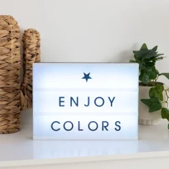 Moldura luminosa com mensagem