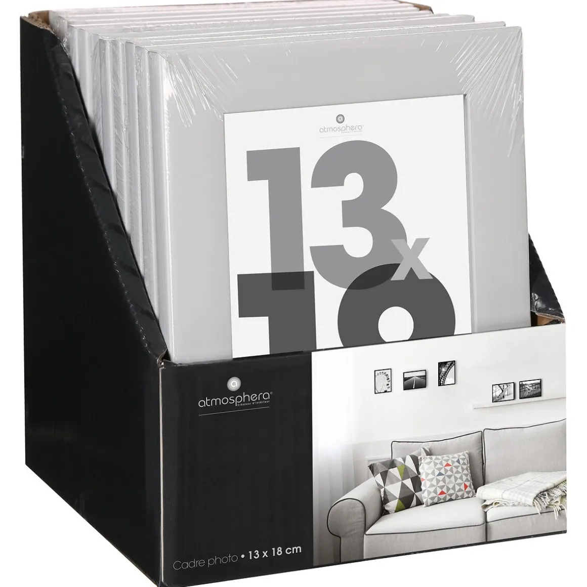 Moldura para fotos branca 13x18cm