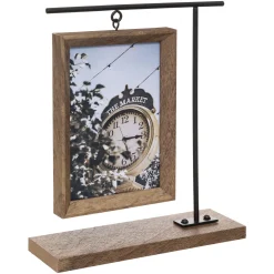 Moldura Tyler Castanho Com Suporte 10x15cm