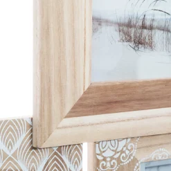 Multimoldura emile em madeira para 8 fotografias