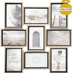 Multimoldura MOLY para 9 fotos