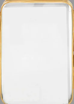 Multimoldura para 3 fotografias 10x15cm metal dourado