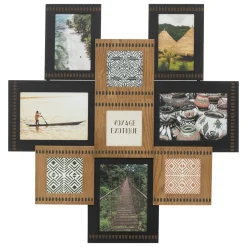 Multimoldura PAULA bege e preto em mdf