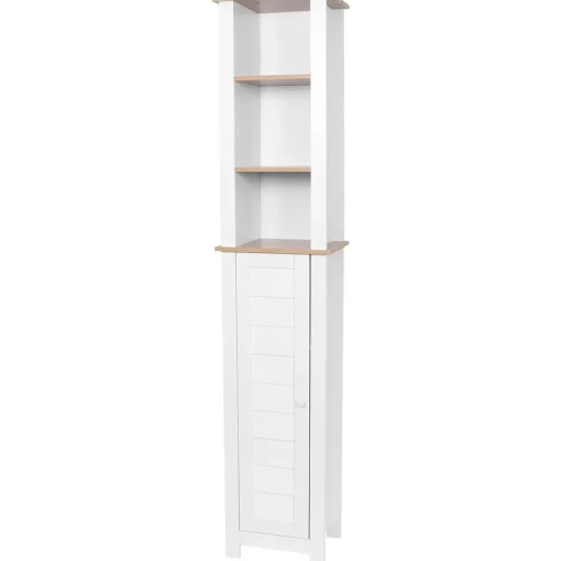 Móvel alto wc DENVER branco e castanho