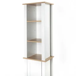 Móvel alto wc DENVER branco e castanho