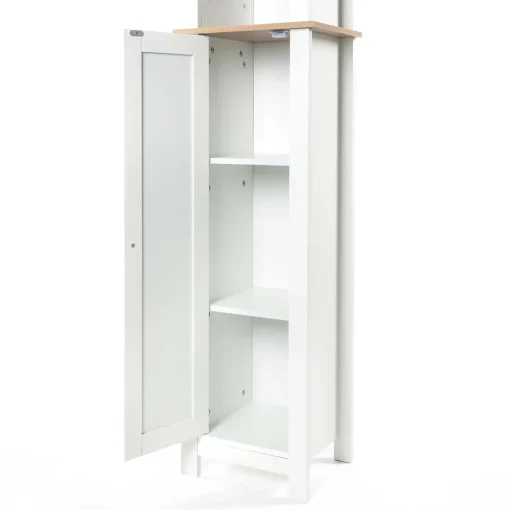 Móvel alto wc DENVER branco e castanho